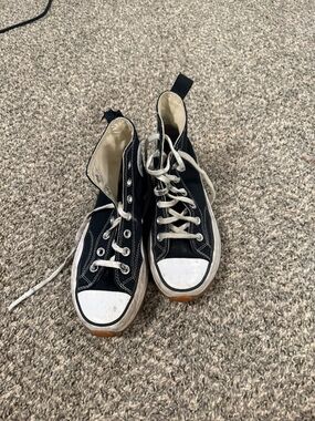 Converse Kids Black and White High-Top Sneakers